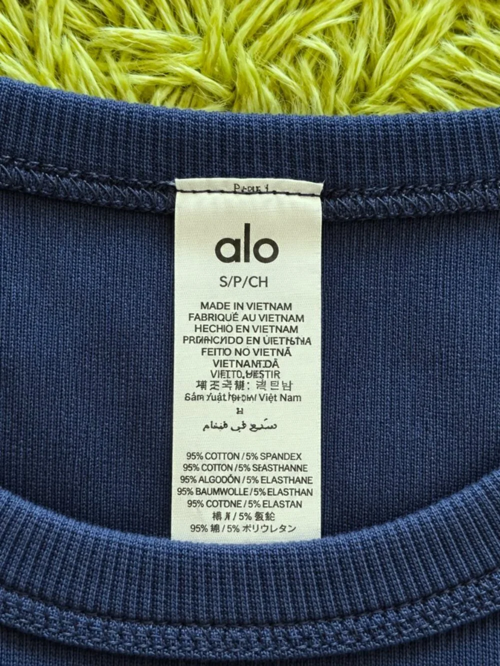 Alo Yoga Aspire Tank Navy NWT S M L